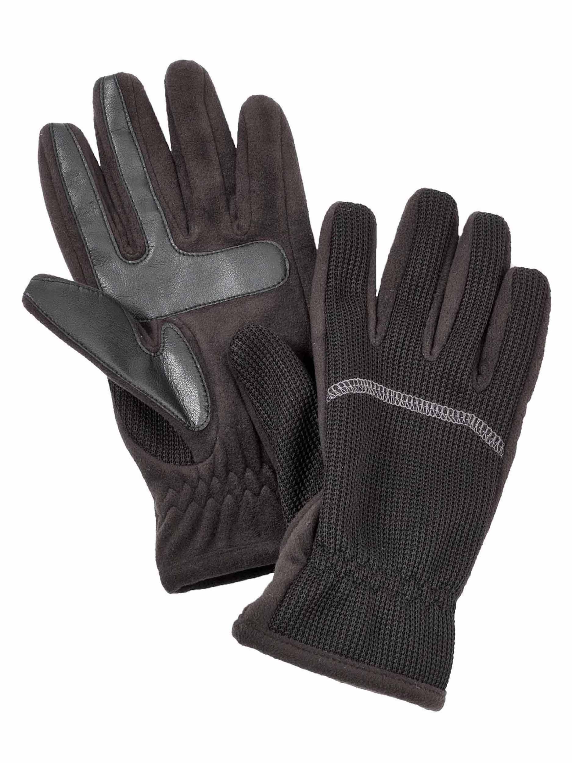 Isotoner Signature Men's SmarTouch Sport Knit Texting Gloves Black Medium eBay